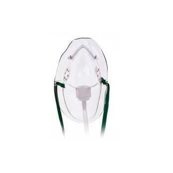 Medline Elongated Adult Oxygen Mask with Adjustable Head Strap - Image 1