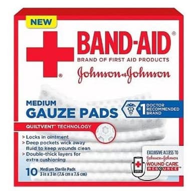 Johnson & Johnson Band-Aid First Aid Gauze Pad - Image 2