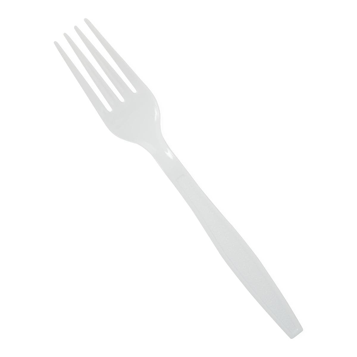 Medline White Polystyrene Heavyweight Fork, 7" - Box of 100 - Image 1