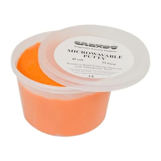 CanDo Microwavable Theraputty Exercise Material, 4 Oz, Orange, Soft - Image 1