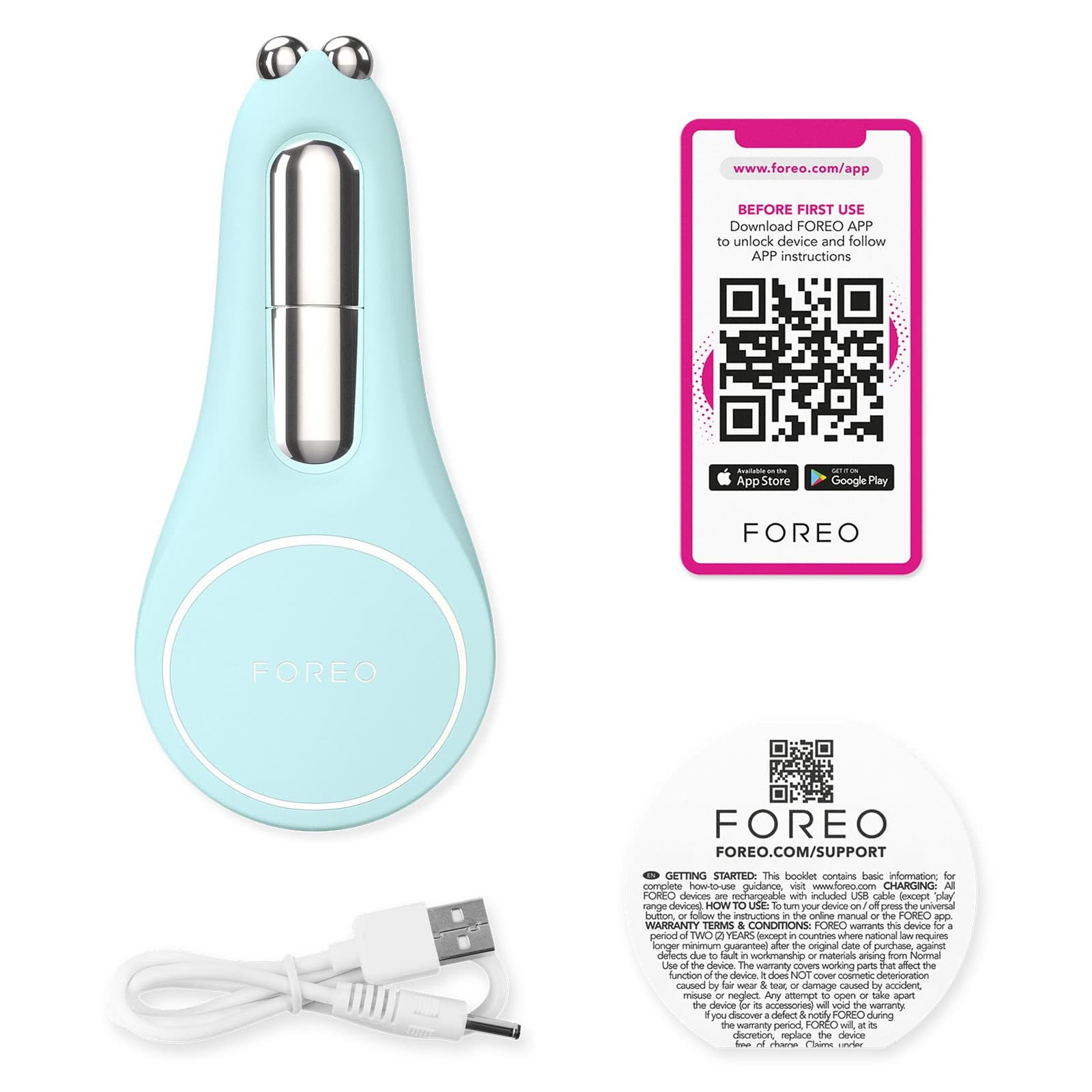 Foreo Inc BEAR™ 2 Eyes & Lips Microcurrent Facial Toning Device - Image 3