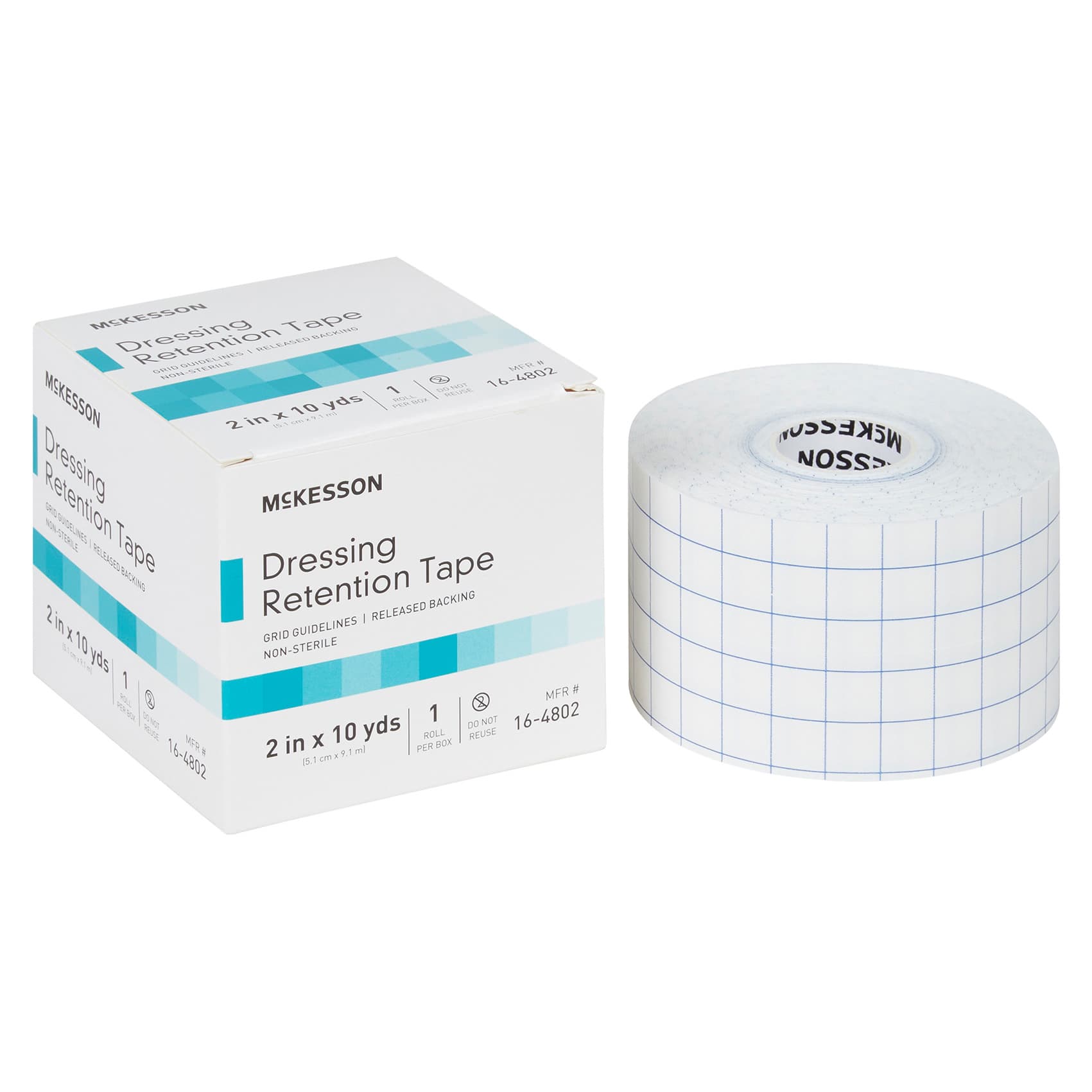 McKesson Dressing Retention Tape with Liner White NonSterile - Image 1