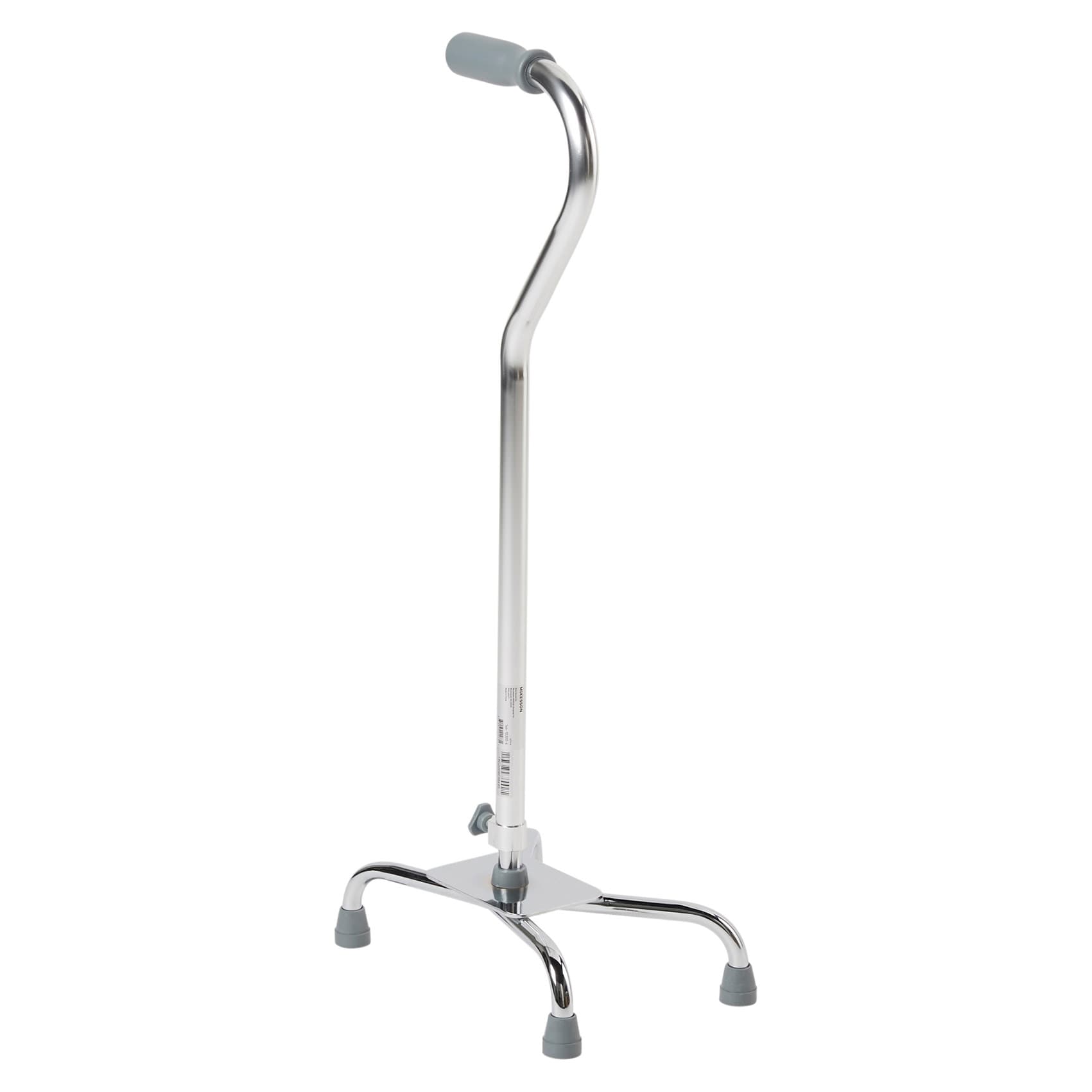 McKesson Steel Padded Handle Large Base Quad Cane - Image 3