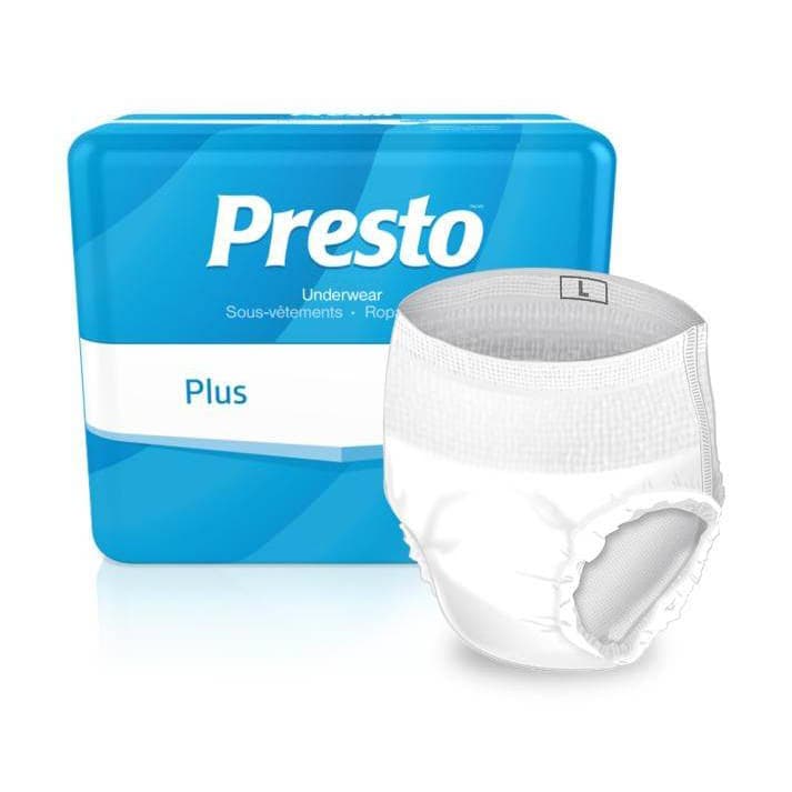 Presto Classic Plus Absorbency Incontinence Underwear, Medium - Image 1