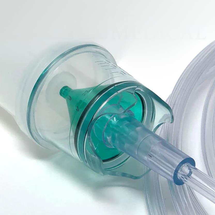 NebuTech HDN Reusable Nebulizer Cup with Inhalation & Exhalation Valve, Mouthpiece, 7ft.Tubing - Image 2