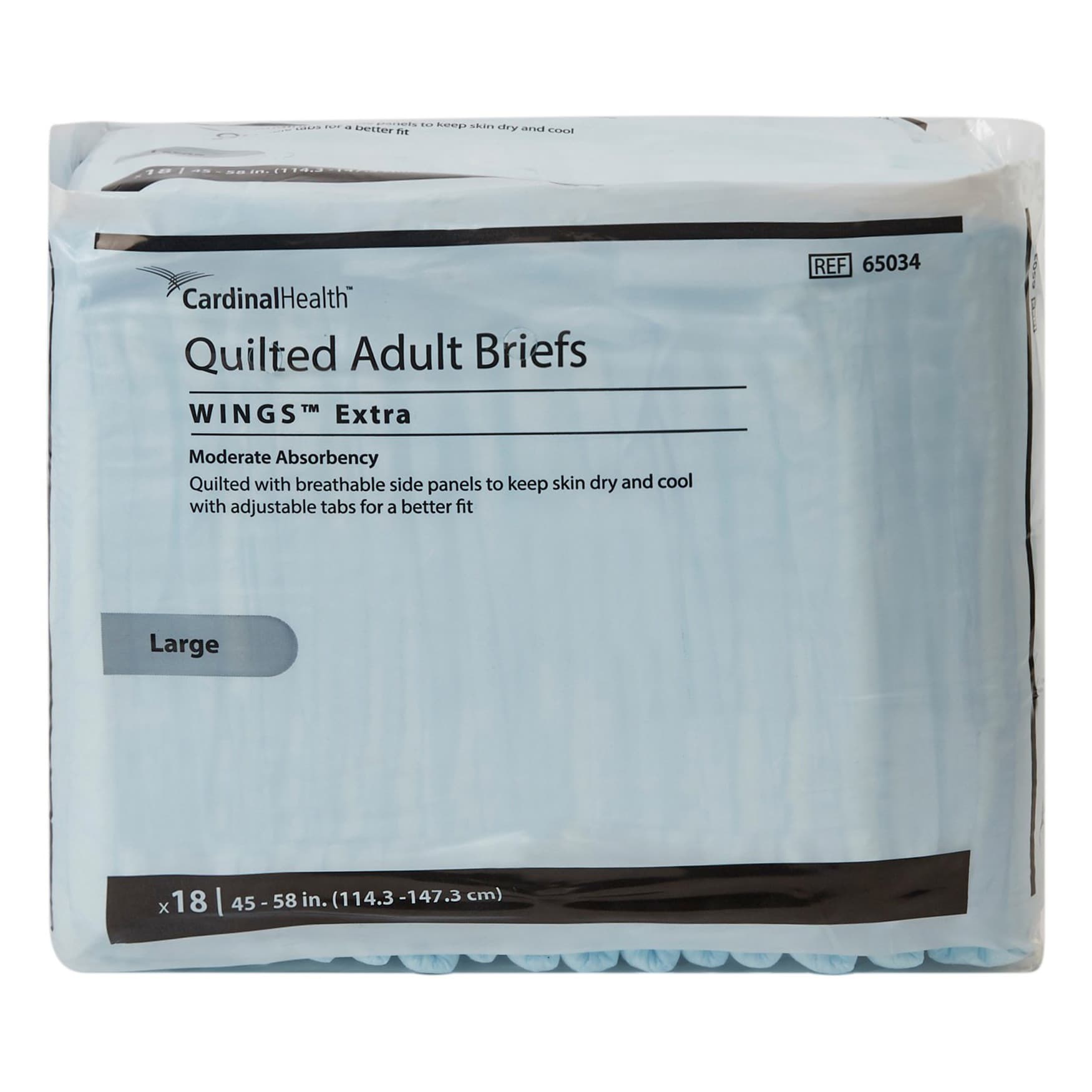 Cardinal Health Wings Extra Quilted Adult Briefs