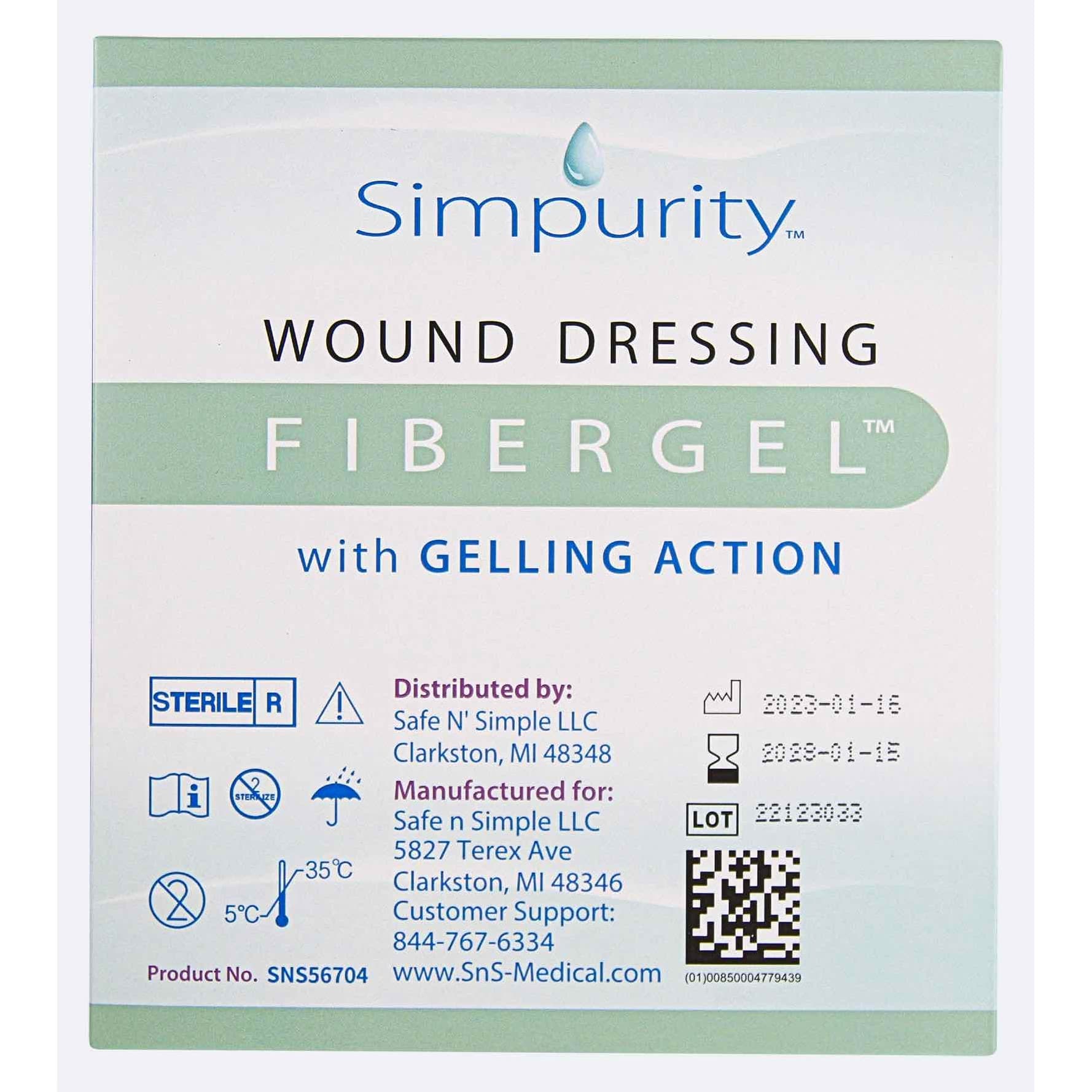 Simpurity Fibergel Wound Dressing - Image 3