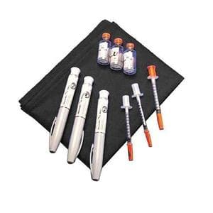 Poucho Cooling Pouch for Insulin, Extra Large - Black