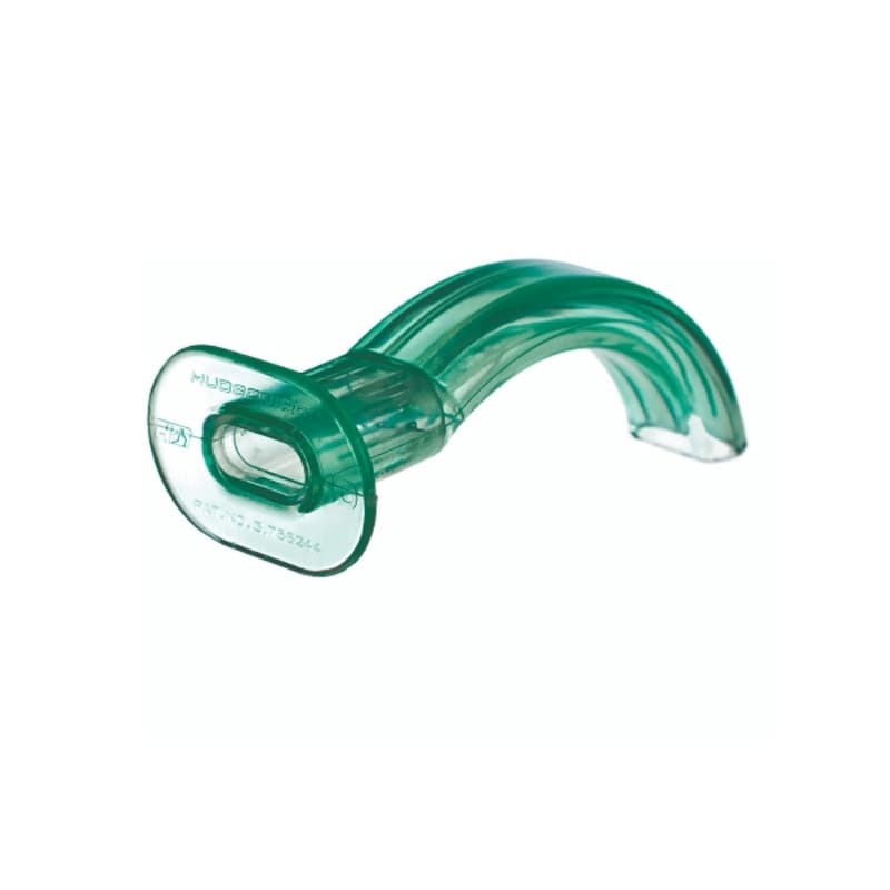 Cath-Guide Guedel Oropharyngeal Airway NonSterile Single Patient Use, Green, ISO 10, 100 mm Length, 76 to 100 mm - Case of 48 - Image 1