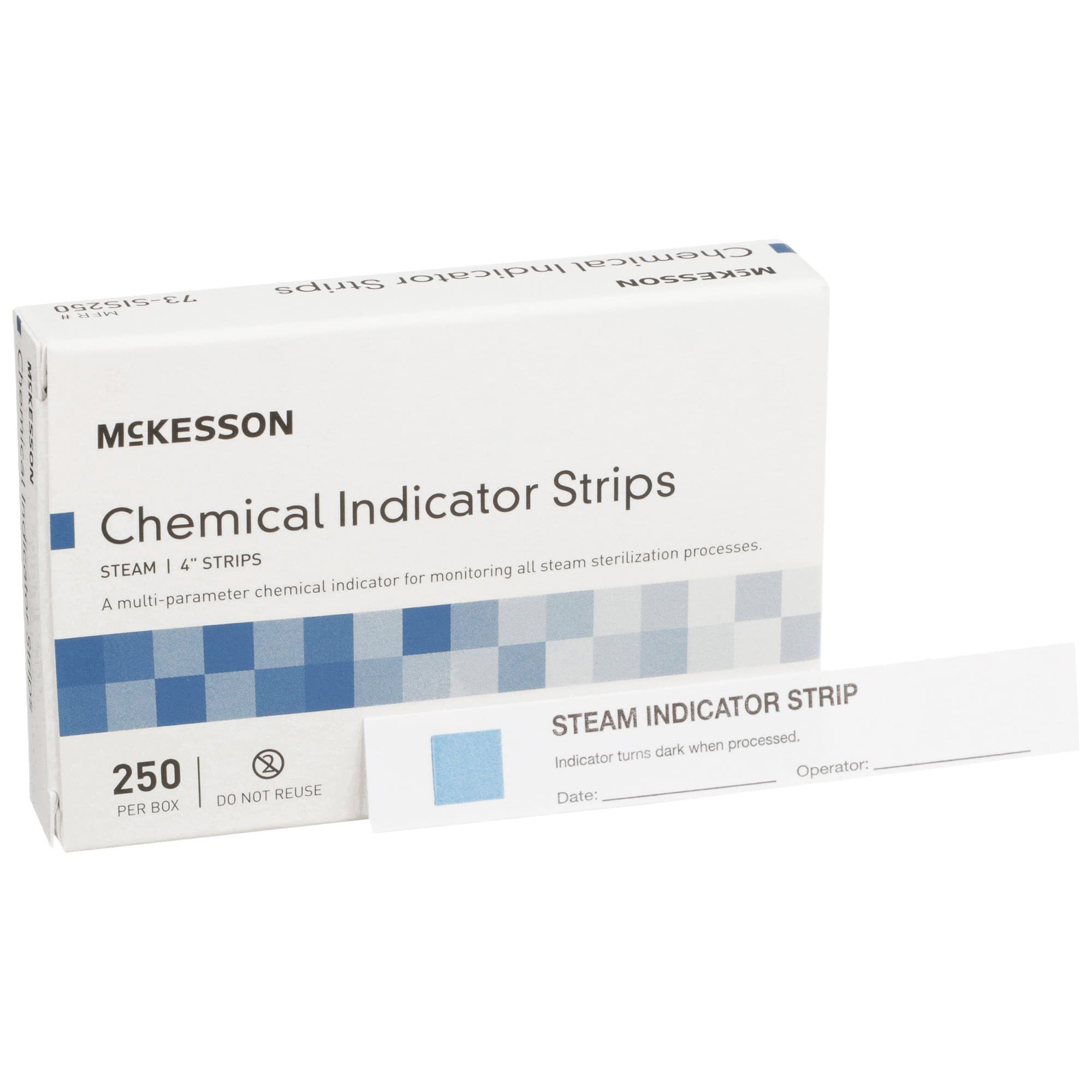 McKesson Sterilization Chemical Indicator Strip Blue to Black - Image 1