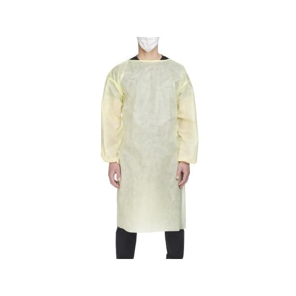 Precept Protective Procedure Gown, Yellow, Extra Large
