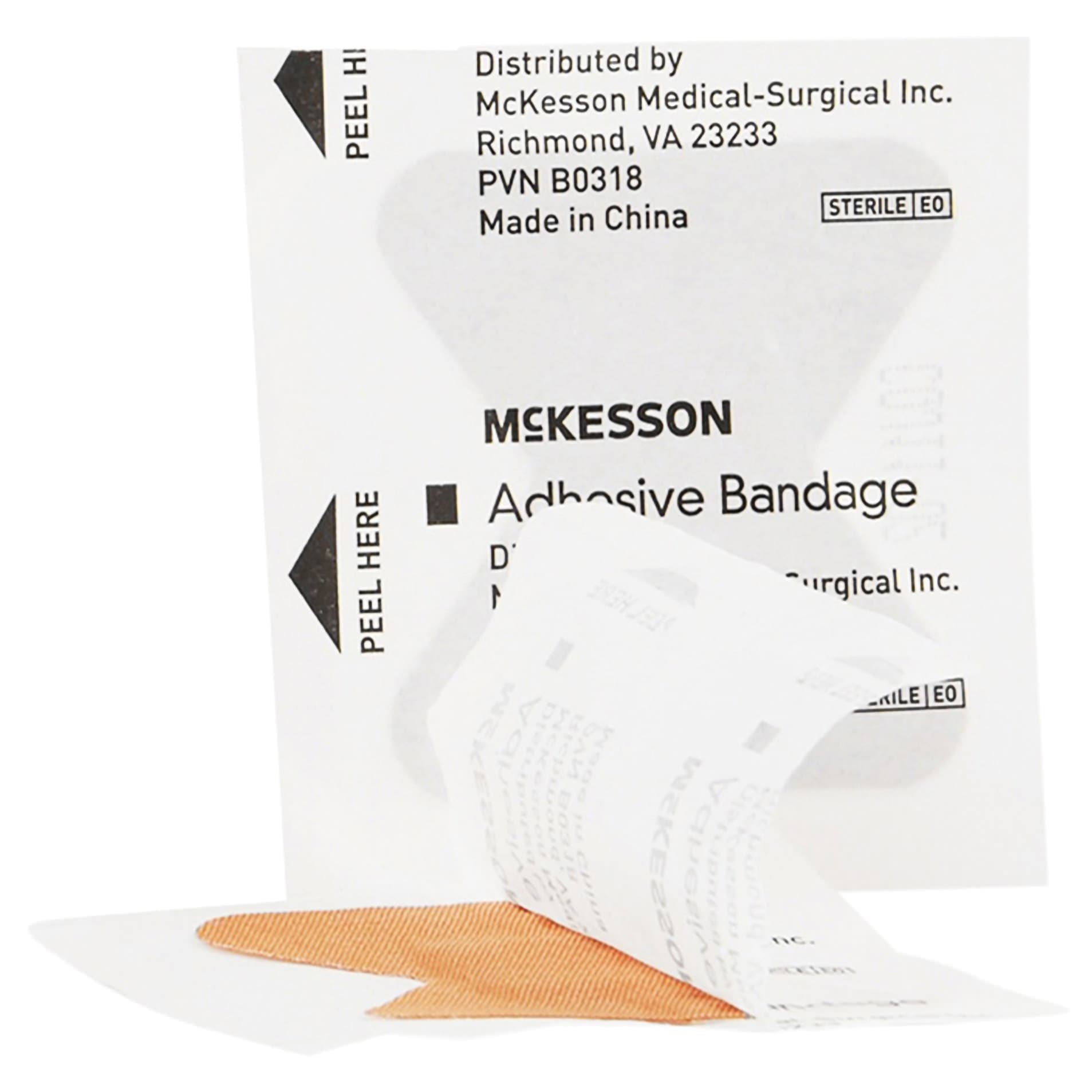 McKesson Fabric Fingertip Strip Adhesive Bandage - Image 2