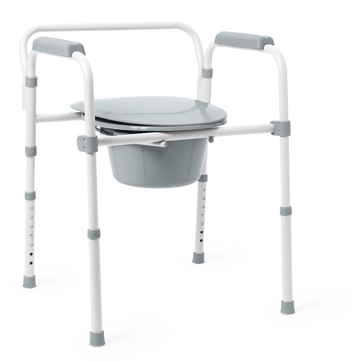 Medline Steel 3-in-1 Elongated Folding Commode - Image 5