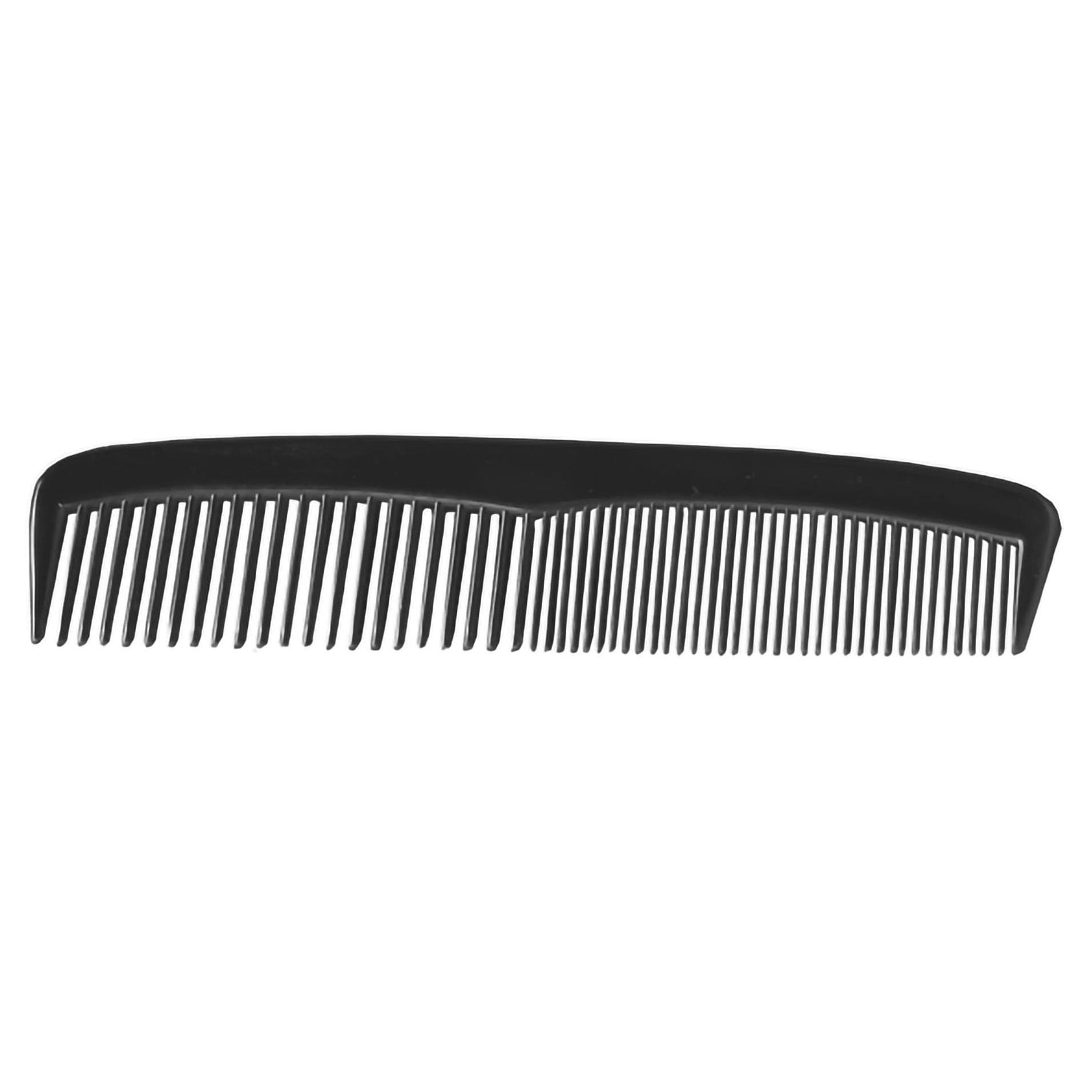 Plastic Comb, Black, 5 Inch