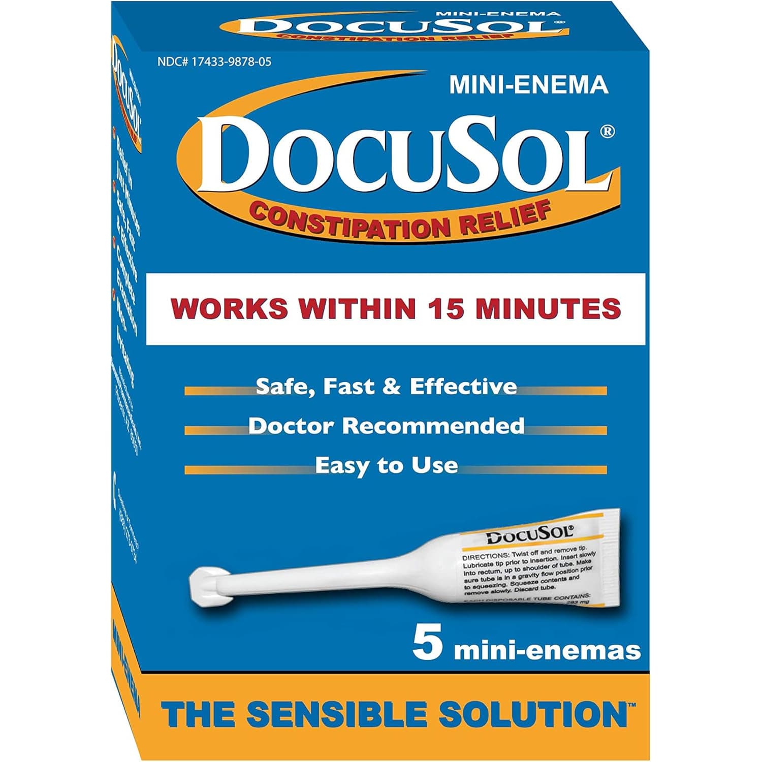 DocuSol Constipation Relief Mini Enemas