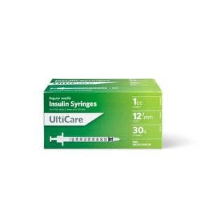 Ultimed UltiCare Insulin Syringe, 30 Gauze x 1/2 Inch, 1 mL - Case of 450 - Image 1