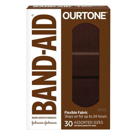 OurTone Band-Aid Adhesive Bandages, BR65 - Box of 30