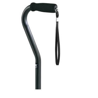 Carex Aluminum Offset Cane with Padded Handle