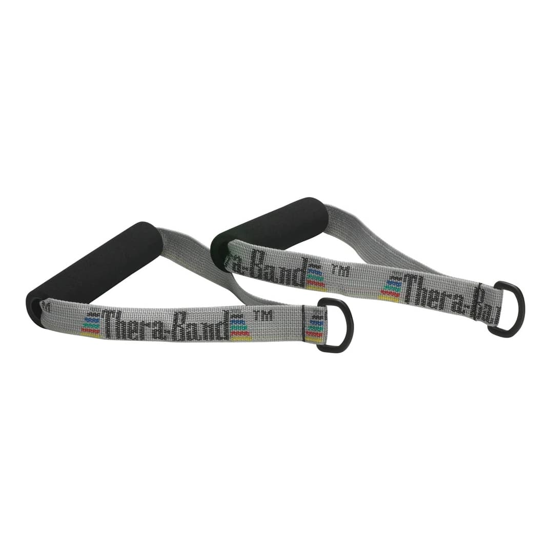TheraBand Exercise Handles With D-Ring Connector, Set of 2 - Image 2
