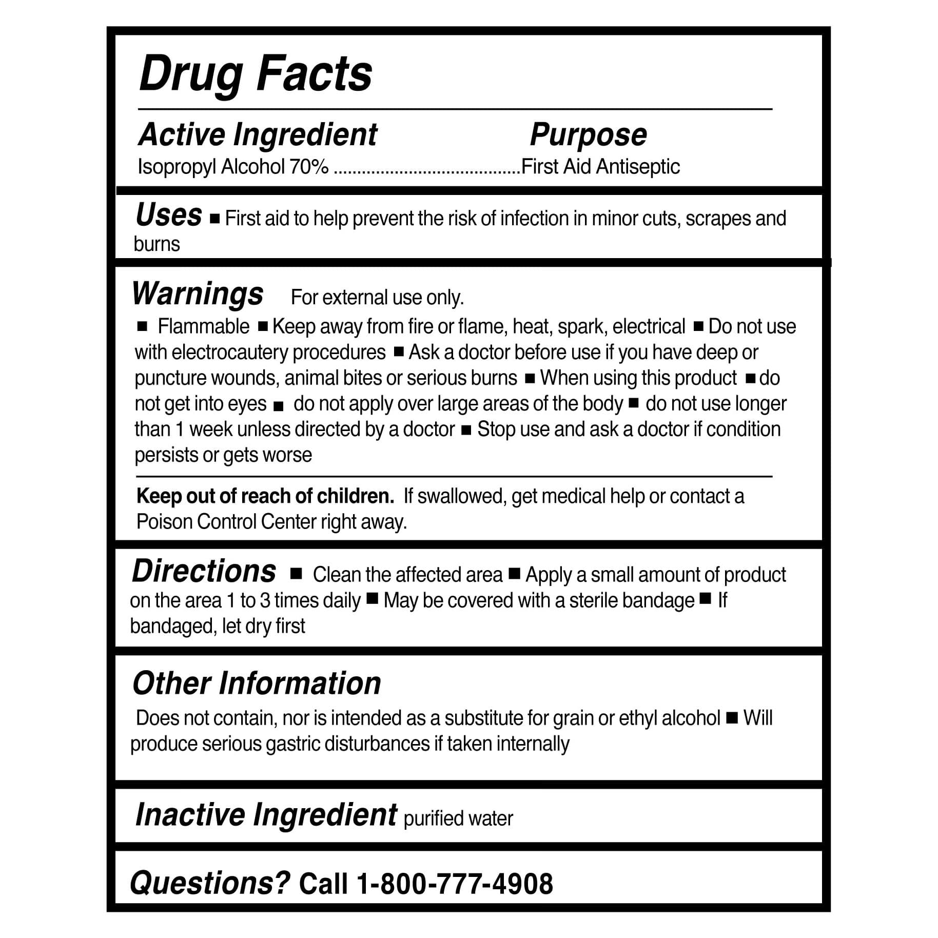 McKesson Isopropyl Rubbing Alcohol First Aid Antiseptic - Image 2