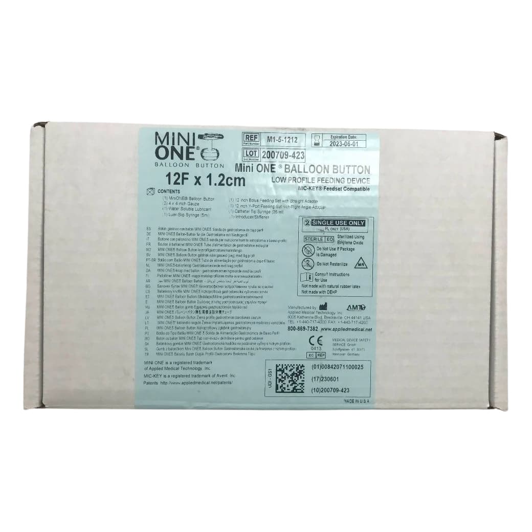 AMT MiniONE Low Profile Balloon Button Gastrostomy Tube Kit - Image 3