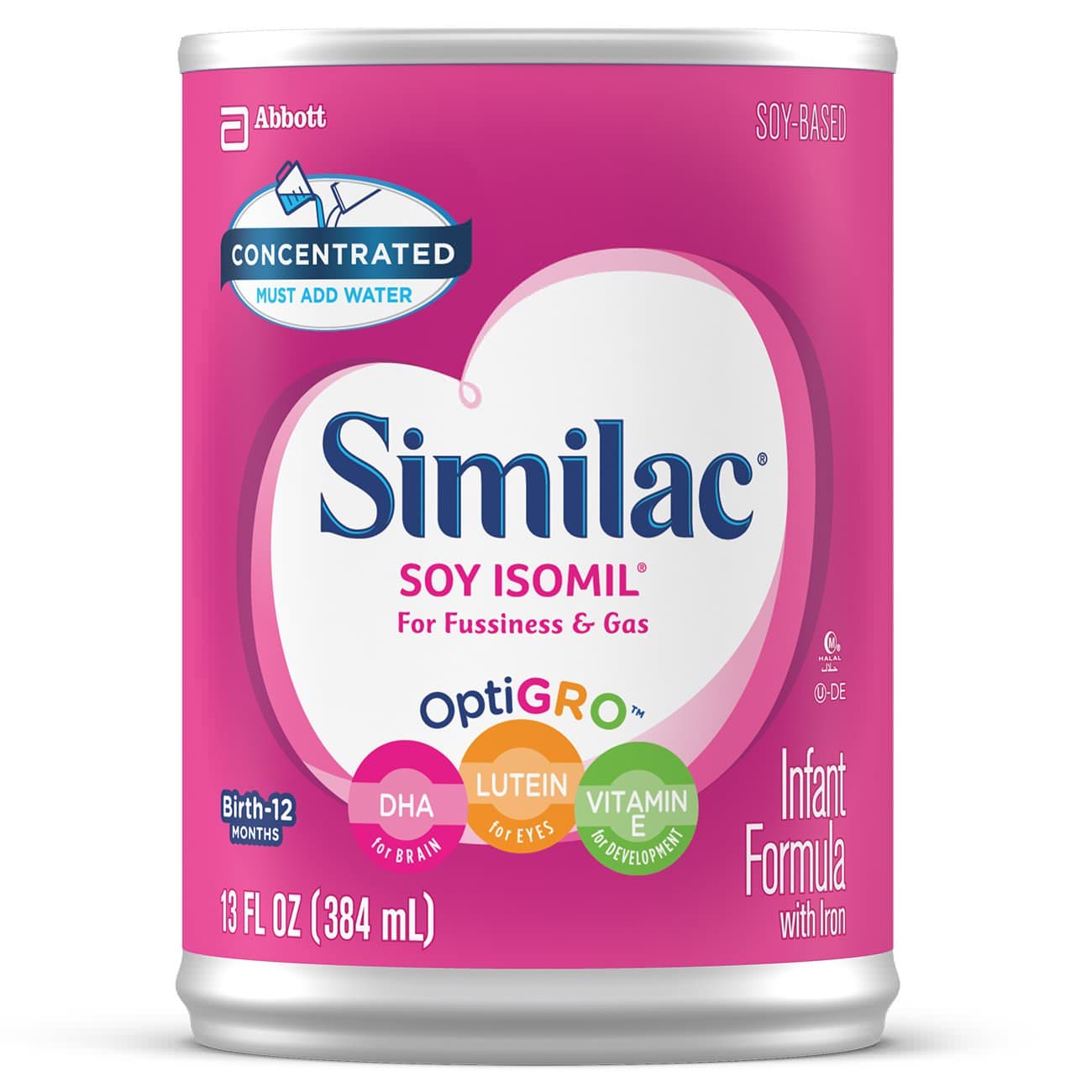 Similac Soy Isomil Infant Liquid Concentrated Formula with Optigro