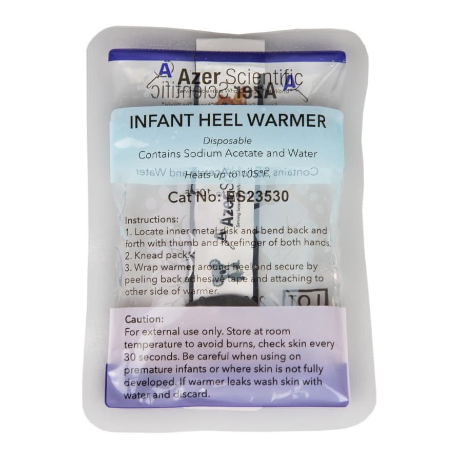 Azer Scientific Instant Infant Heel Warmer, One Size Fits Most