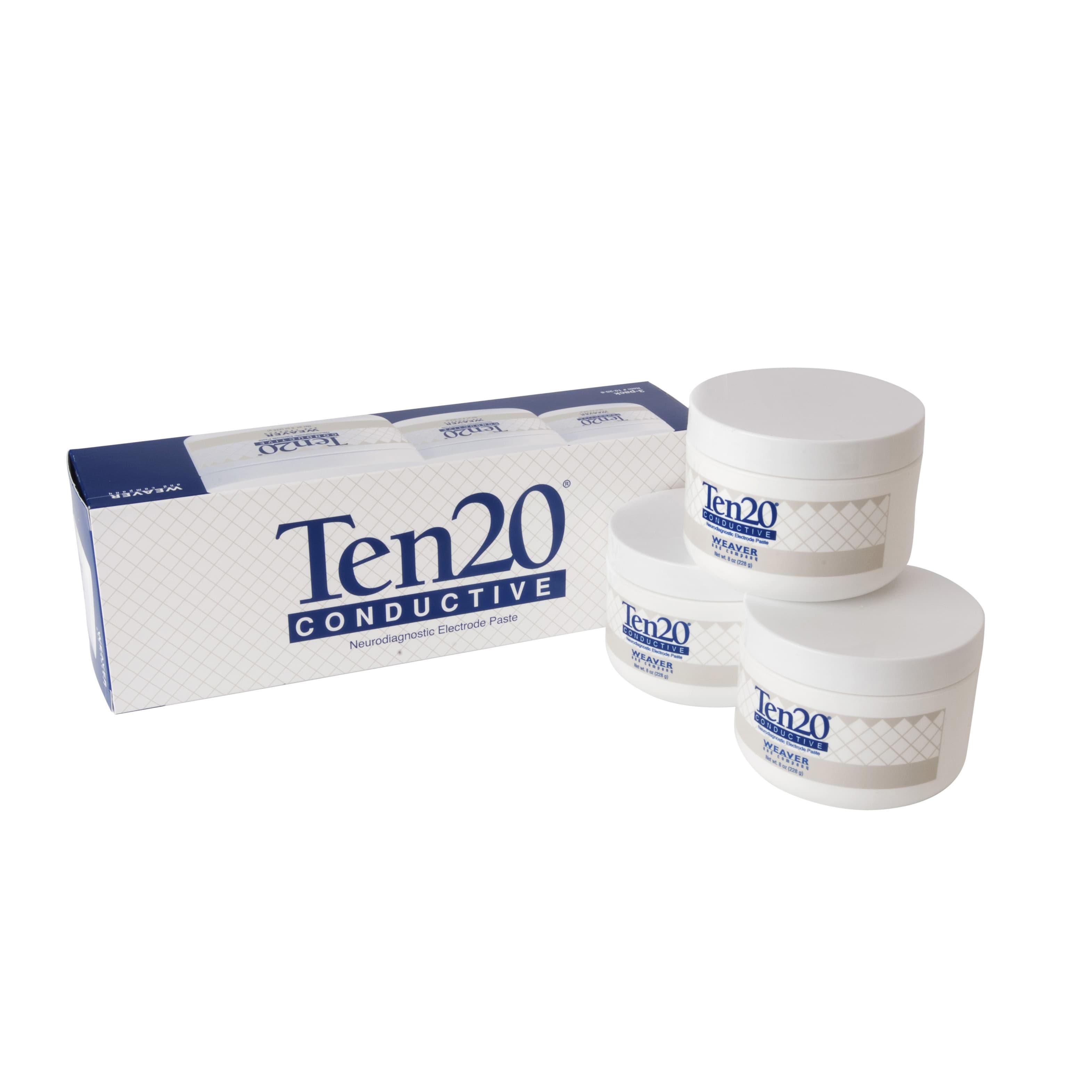 Ten20 EEG Conductive Neurodiagnostic Electrode Paste Gel, 8 oz Jar - Pack of 3