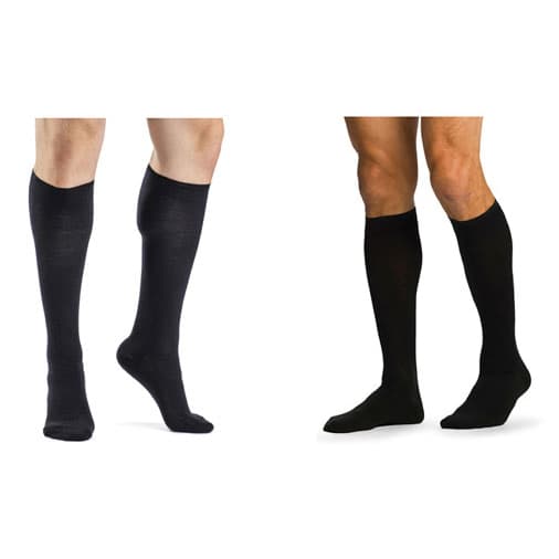Sigvaris Mens All Season Merino Wool Closed Toe Compression Socks, 15-20mmHg