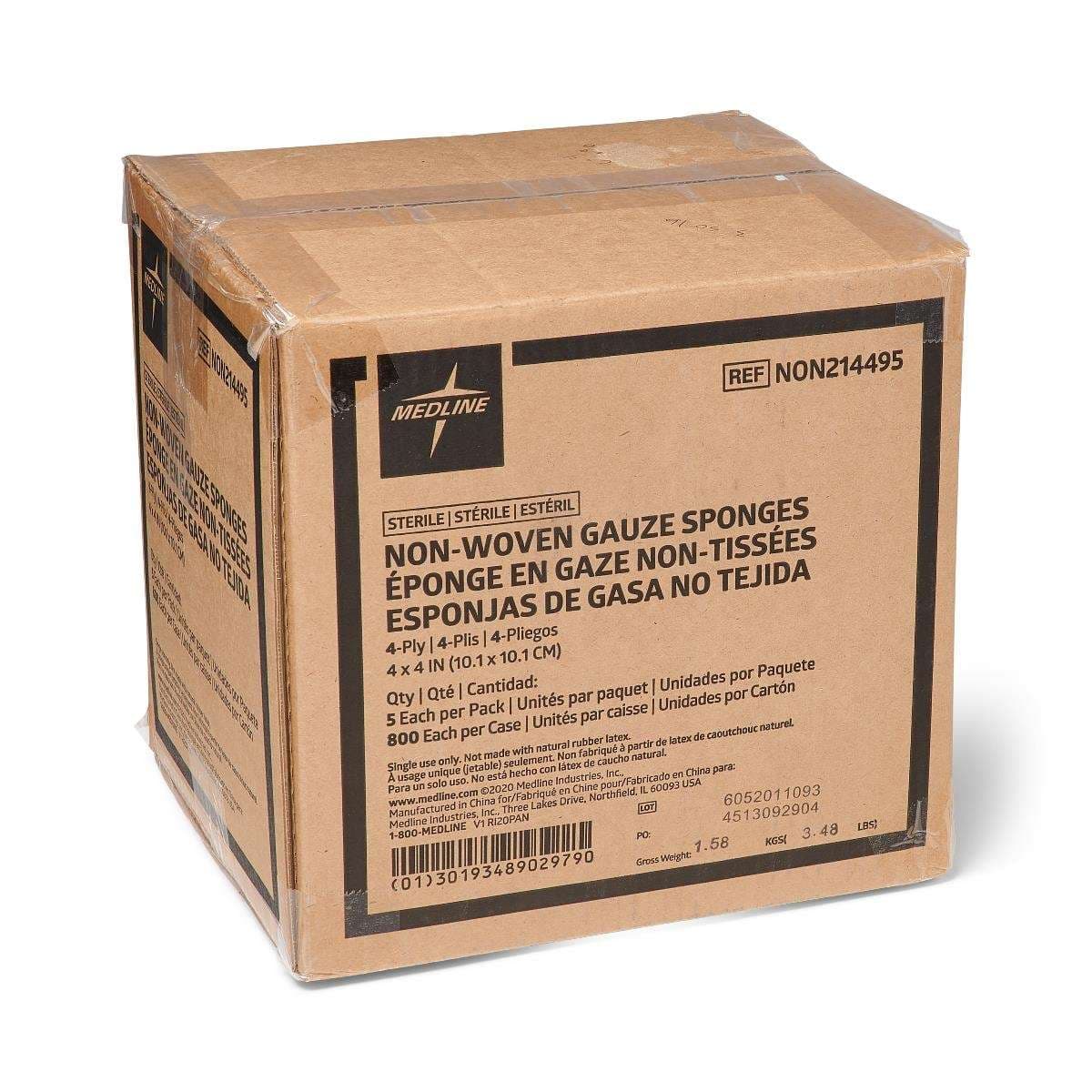 Medline Gauze Sponges - Case of 800 - Image 1