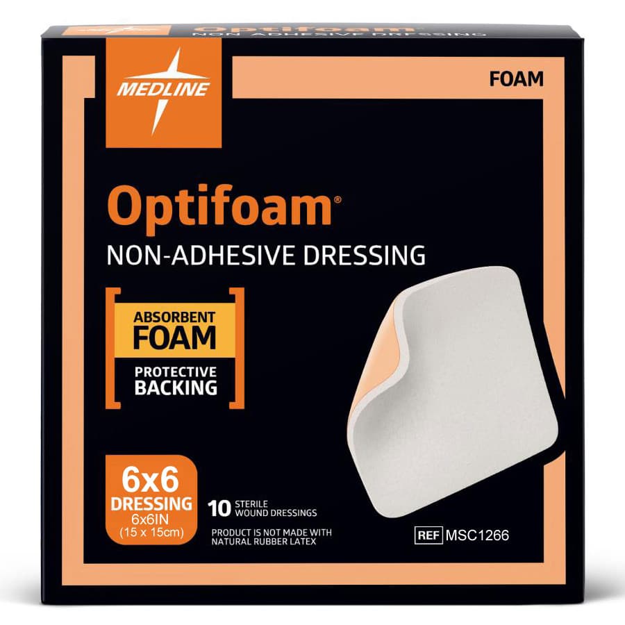 Optifoam Non Adhesive Foam Dressing, Sterile - Image 2