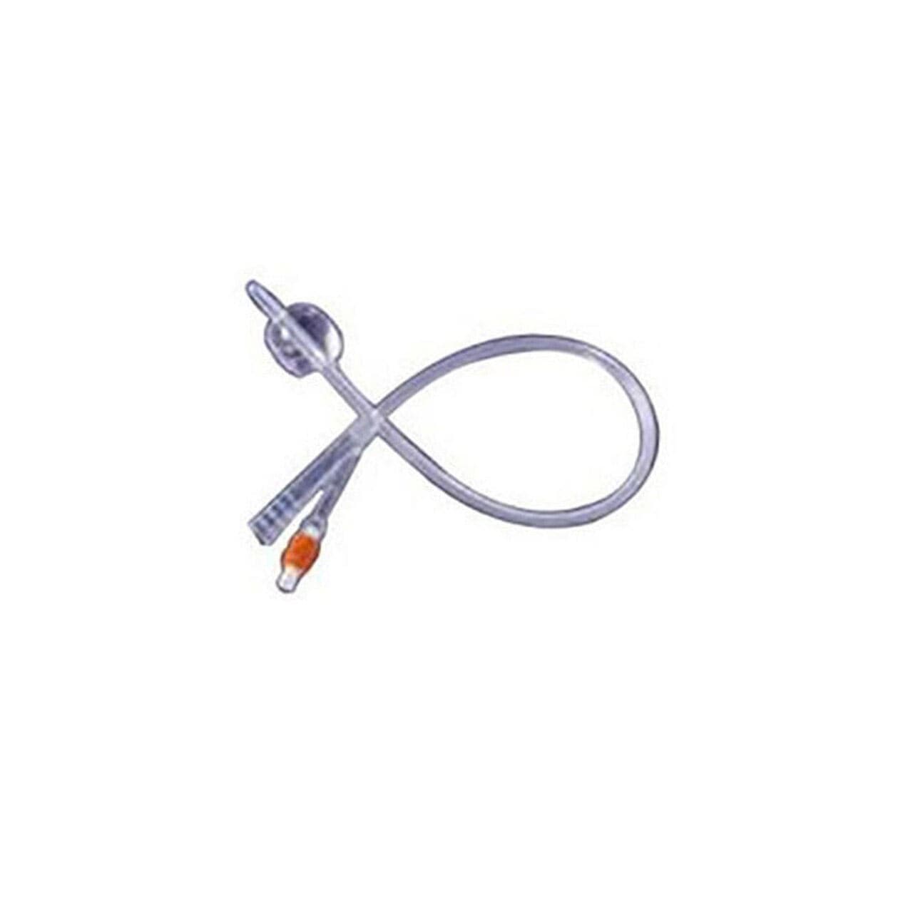 Rusch 100% Silicone Indwelling 2-Way Foley Catheter, 20 Fr, 30cc Balloon - Box of 10 - Image 1