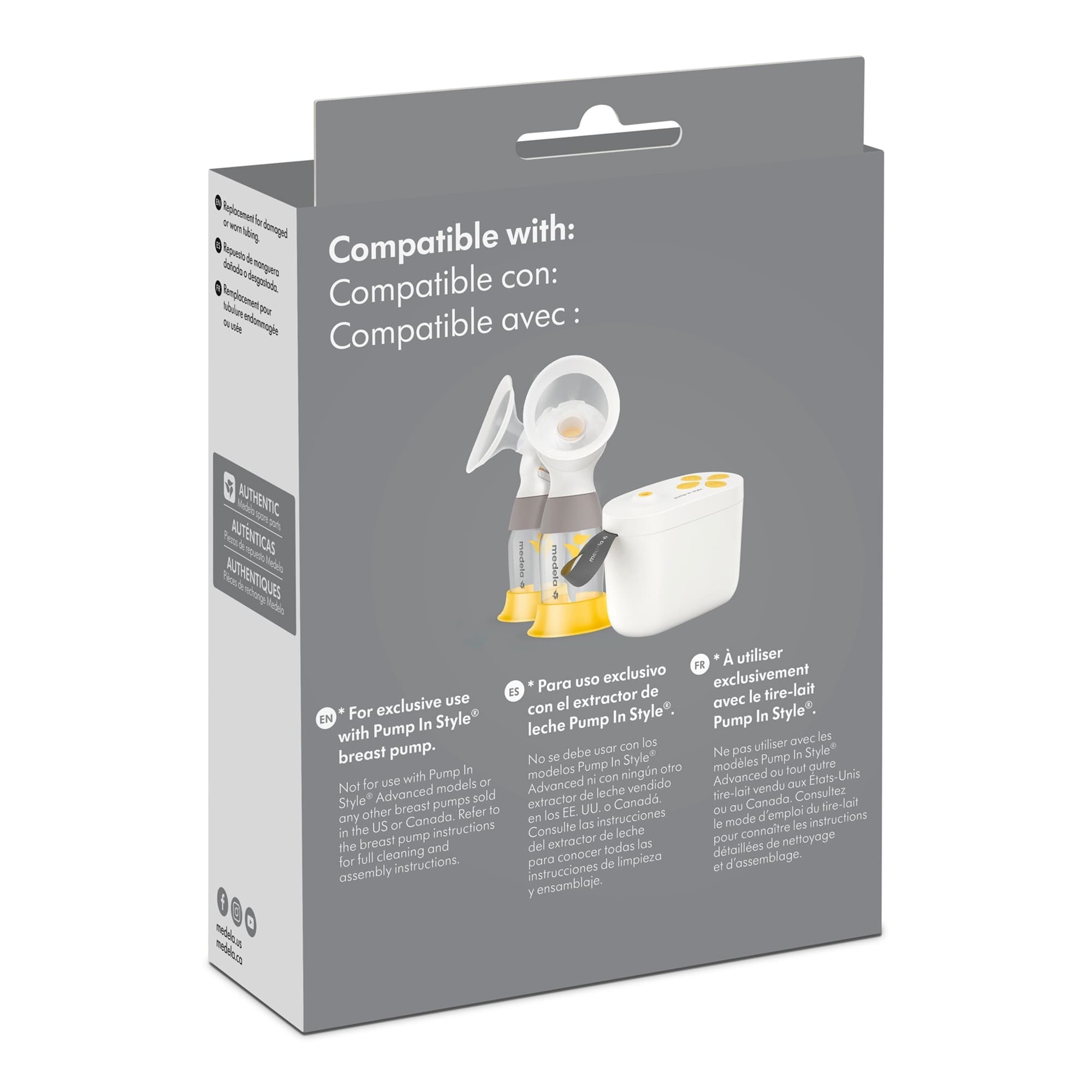 Medela Replacement Tubing For Medela Pump In Style with MaxFlow Breast Pumps - Case of 6 - Image 2