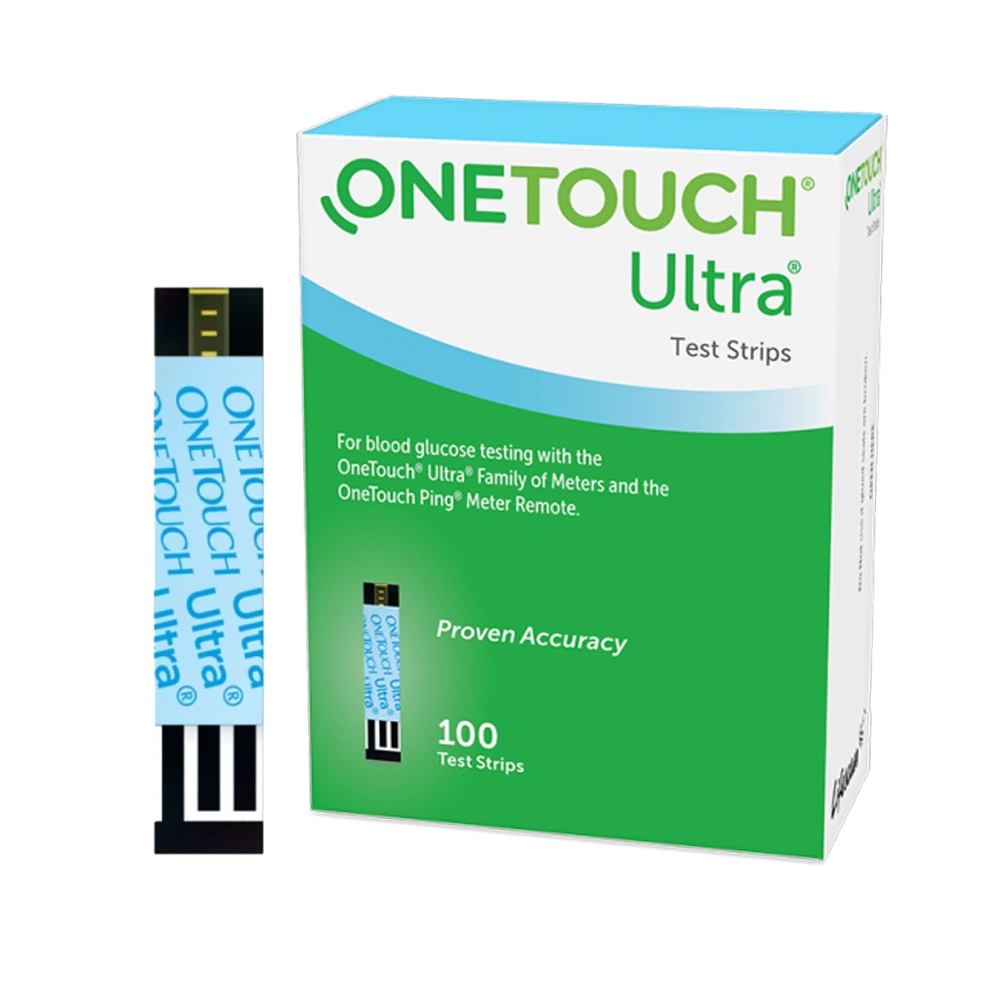 OneTouch Ultra Blue Blood Glucose Test Strip with DoubleSure Technology - Image 1