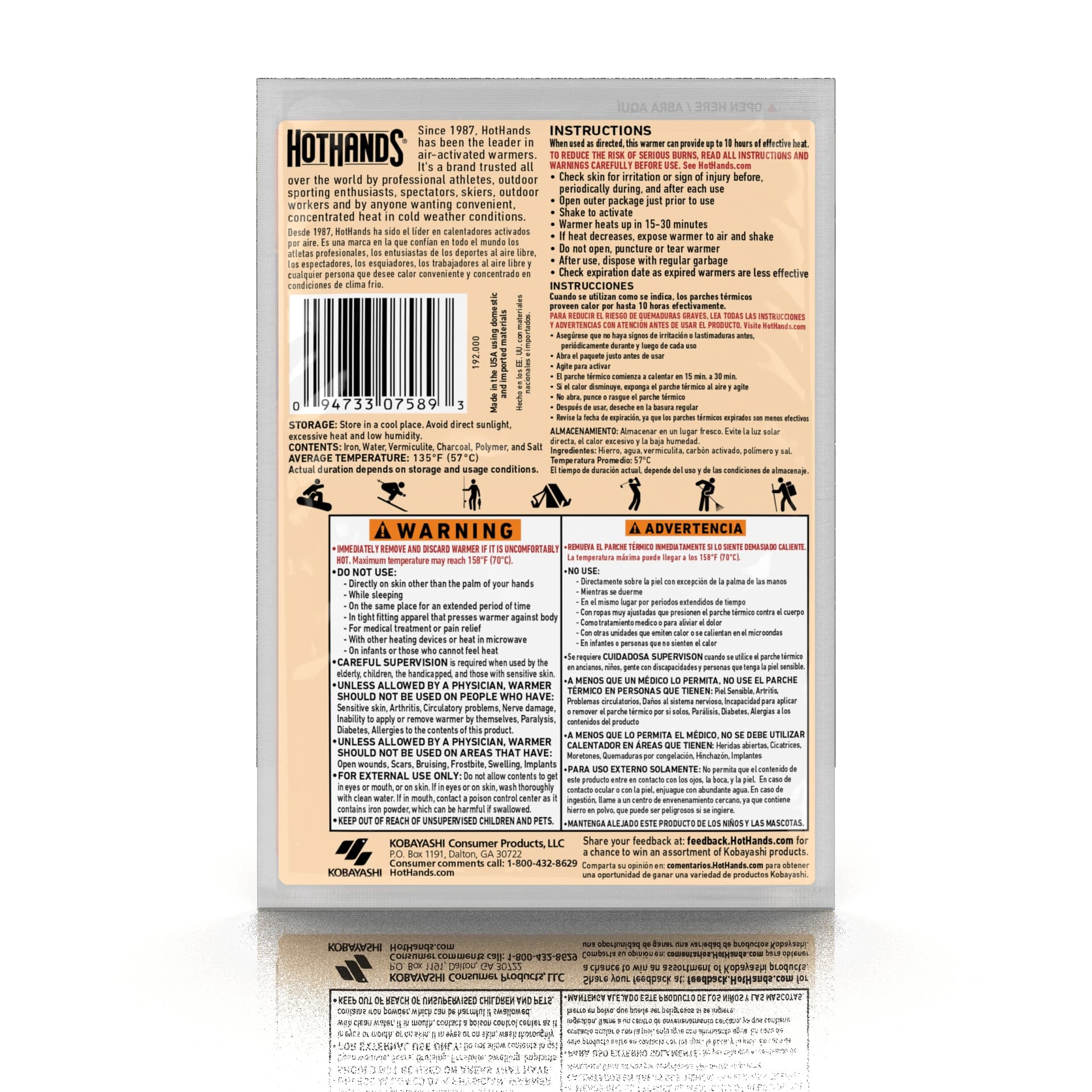 Hothands Hand Warmers Instant Hot Pack - Image 2