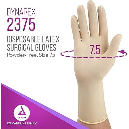 Dynarex Sterile Latex Surgical Gloves - Image 2