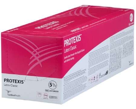 Protexis Latex Classic Surgical Gloves with Nitrile Coating, 9.8 mil, Size 6.5 - Box of 50 - Image 1