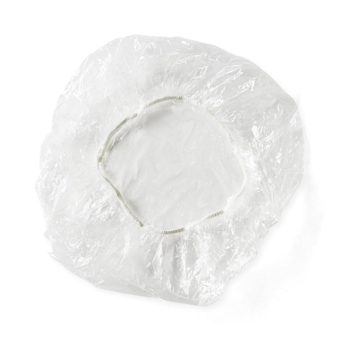 Medline Single-Use Clear Plastic Shower Cap - Image 2