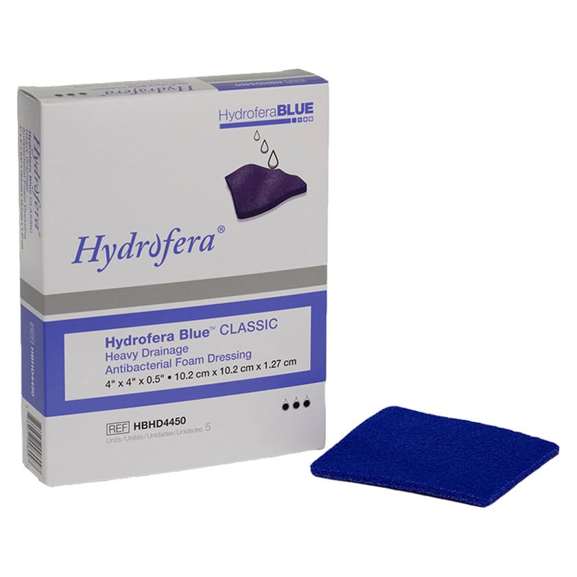 Hydrofera Blue Classic Heavy Drainage Antibacterial Foam Dressing - Image 2