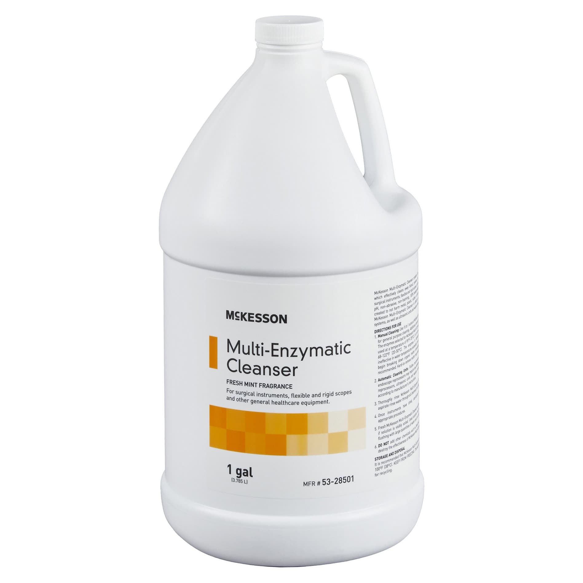 McKesson Eucalyptus Spearmint Scent Multi-Enzymatic Instrument Detergent, 1 Gallon