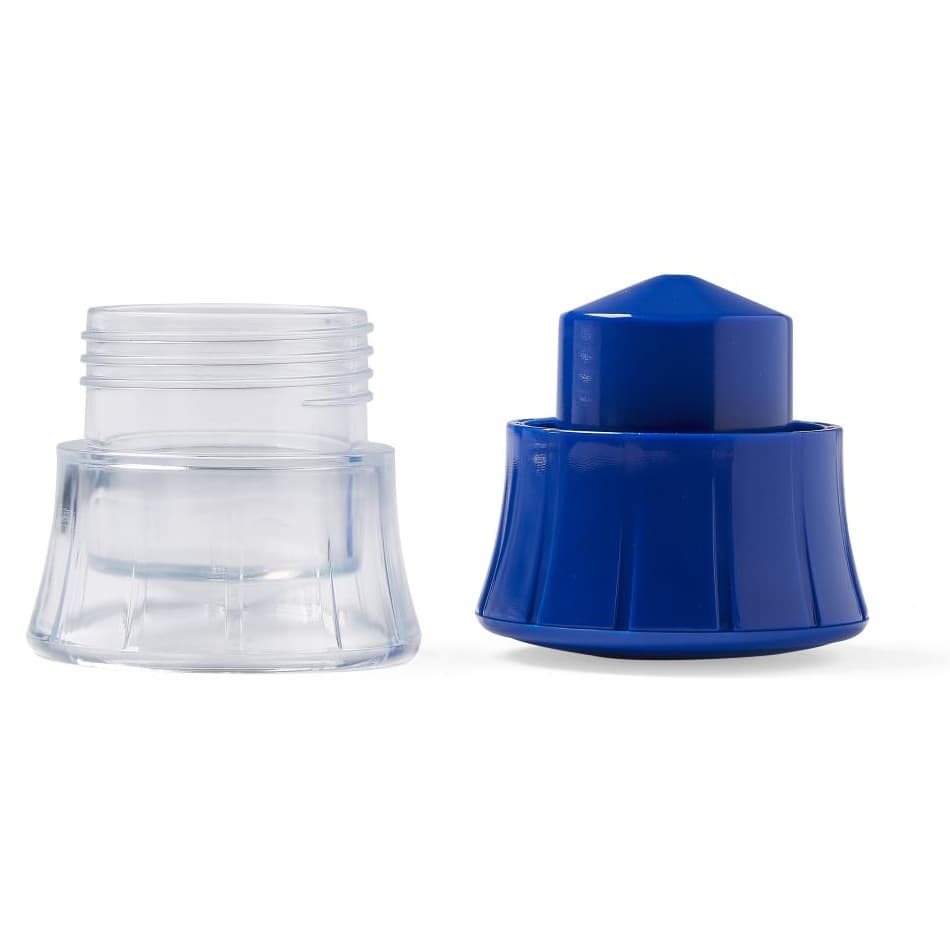 Medline Polypropylene Pill Crusher, Clear, Blue - Case of 6 - Image 2