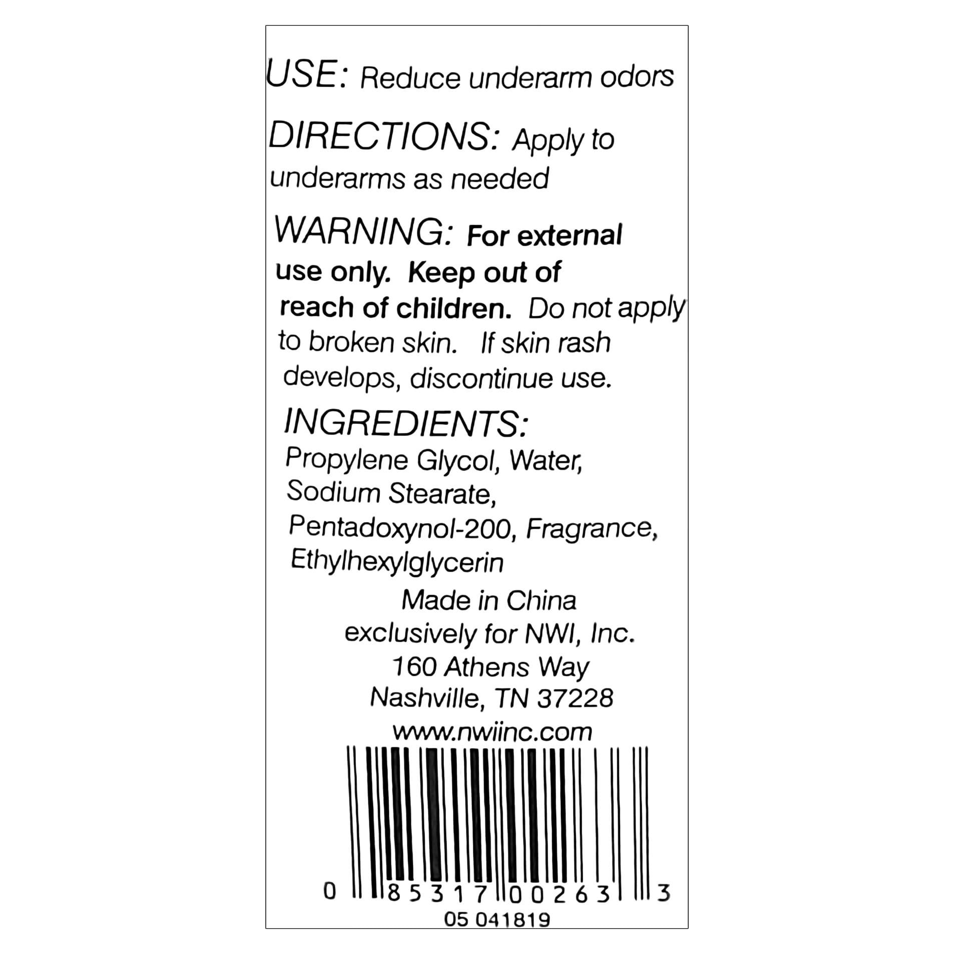 Freshscent Stick Deodrant Solid, 1.6 oz - Image 3