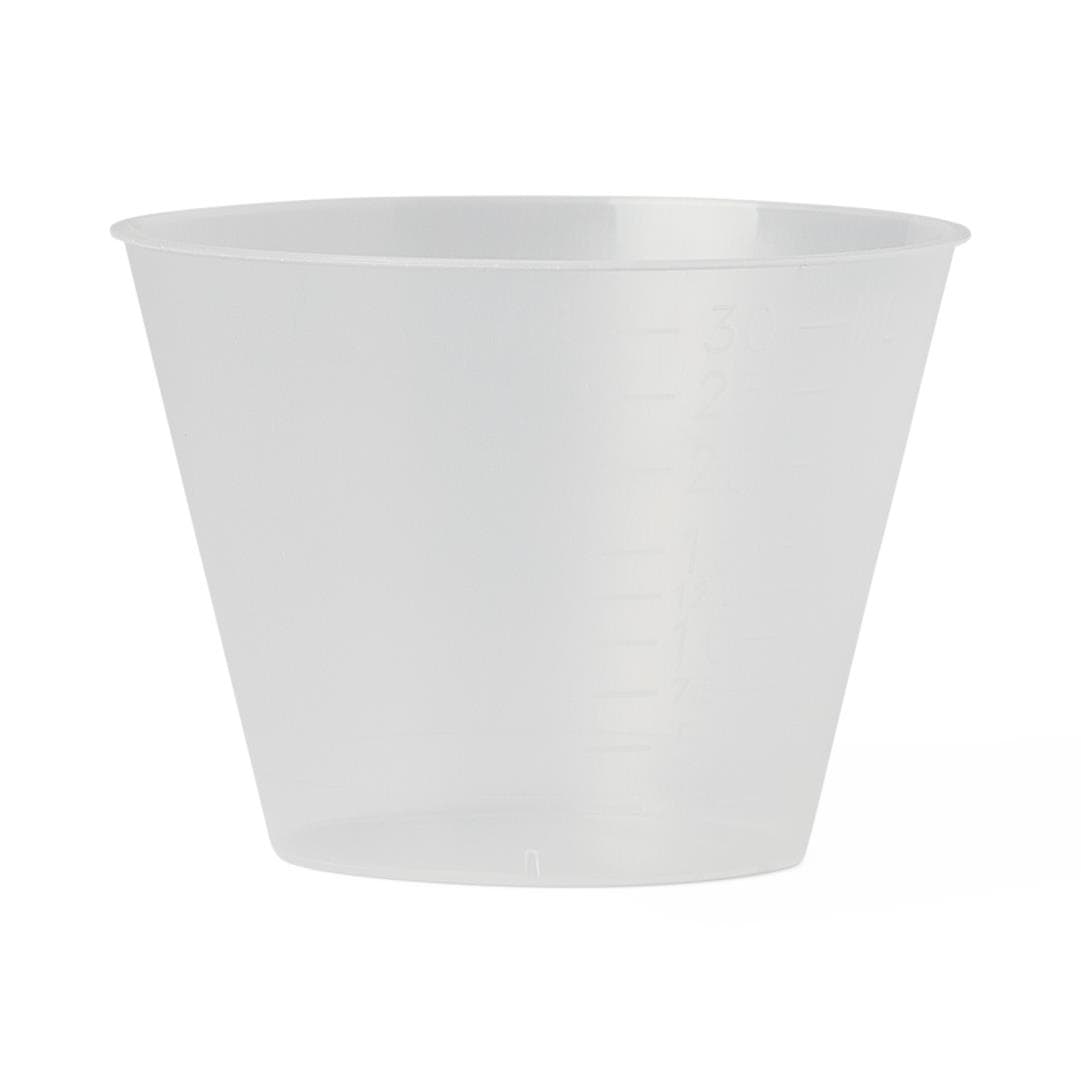 Medline Graduated Plastic Disposable Medicine Cup, 2 oz, Translucent - Case of 1840 - Image 3
