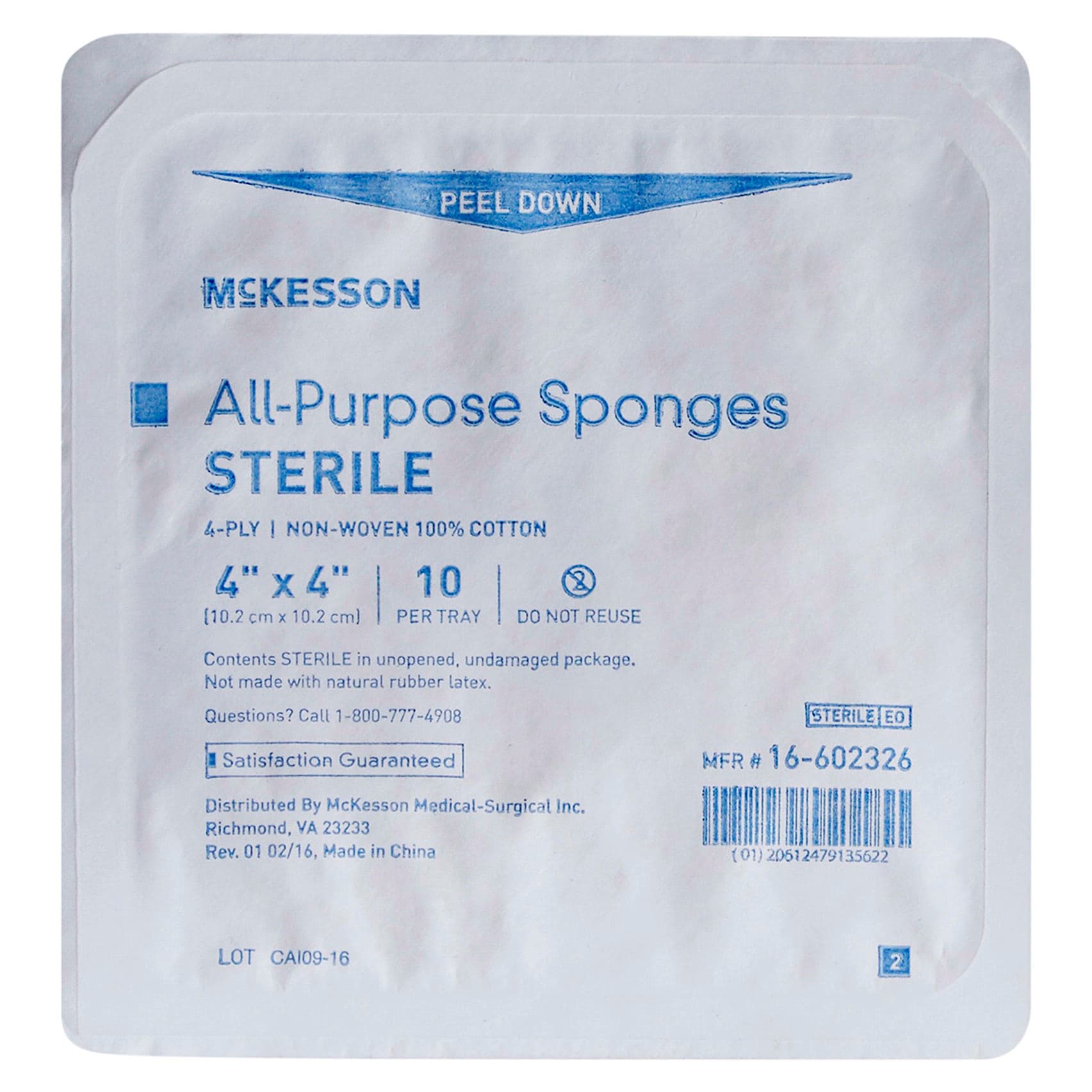 McKesson Nonwoven Sponge White - Image 2