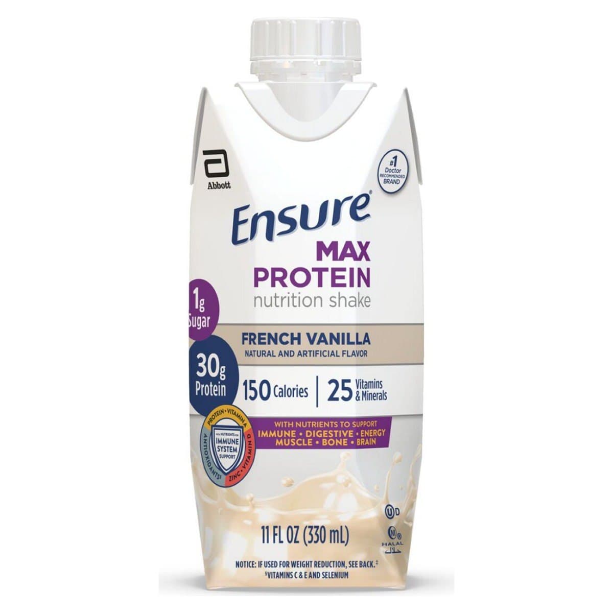 Ensure Max Protein Nutritional Shake, French Vanilla, 11 oz - Each - Image 1
