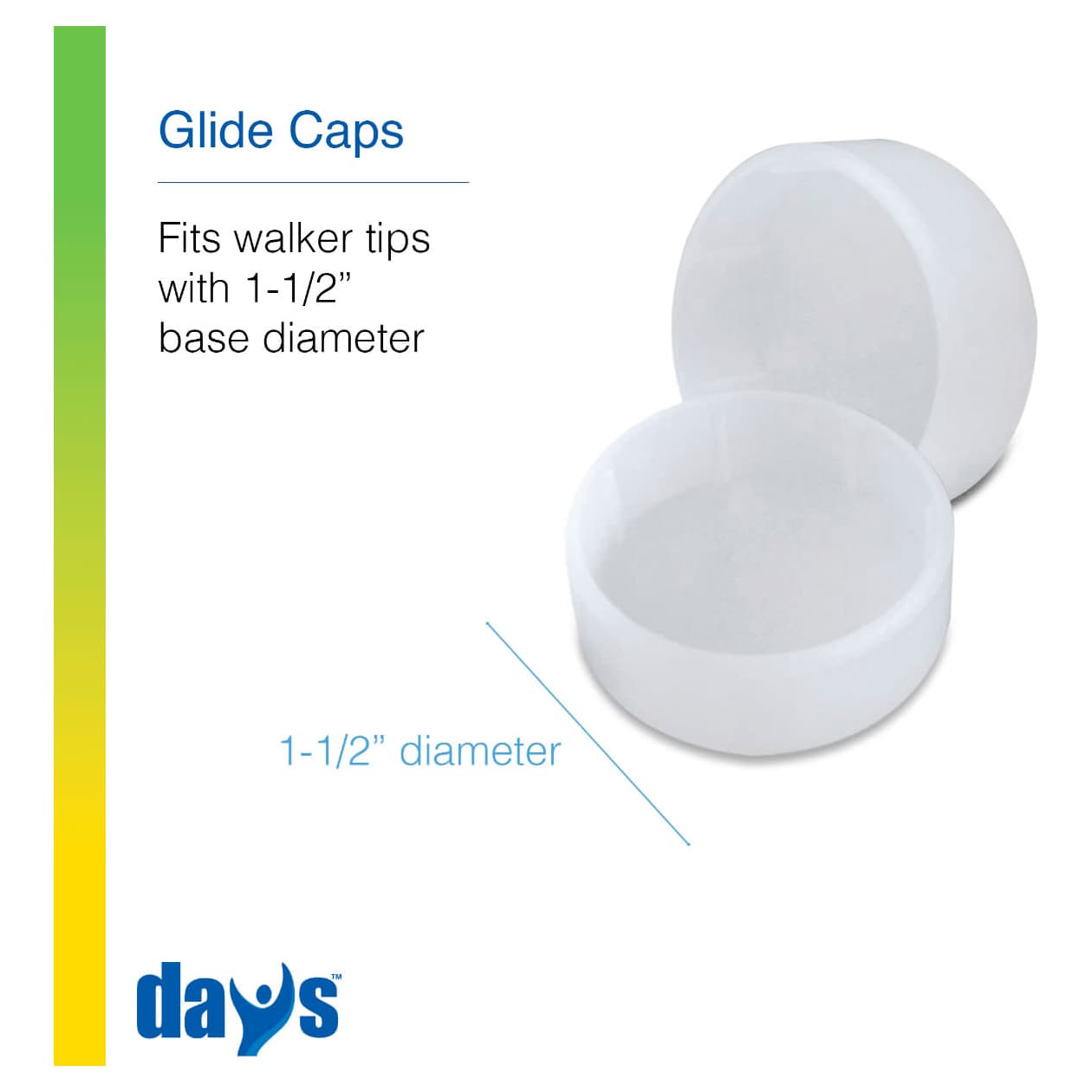 Days Walker Glide Caps - Pack of 4 - Image 2
