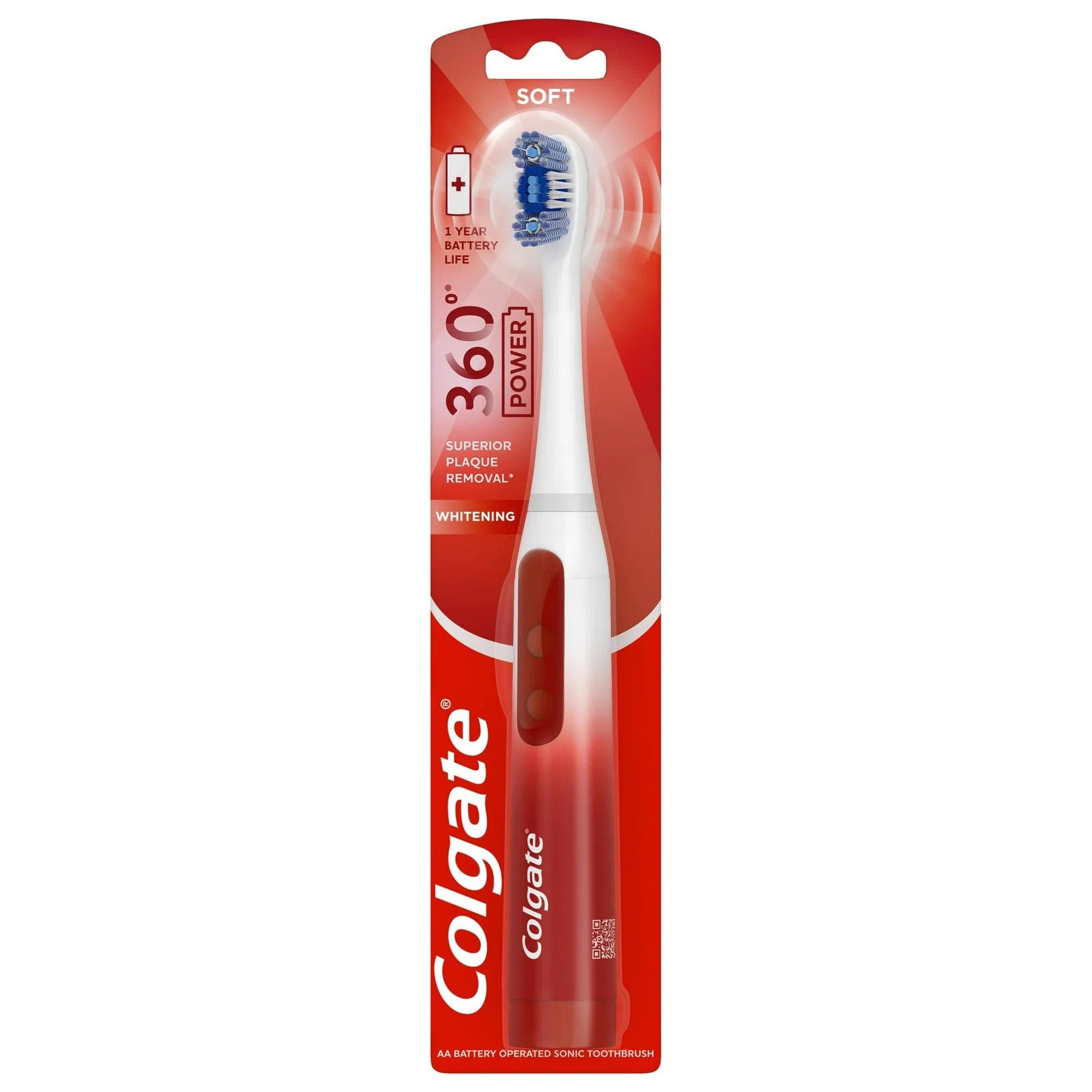 Colgate Sonic 360 Optic White and Red Toothbrush - Case of 12