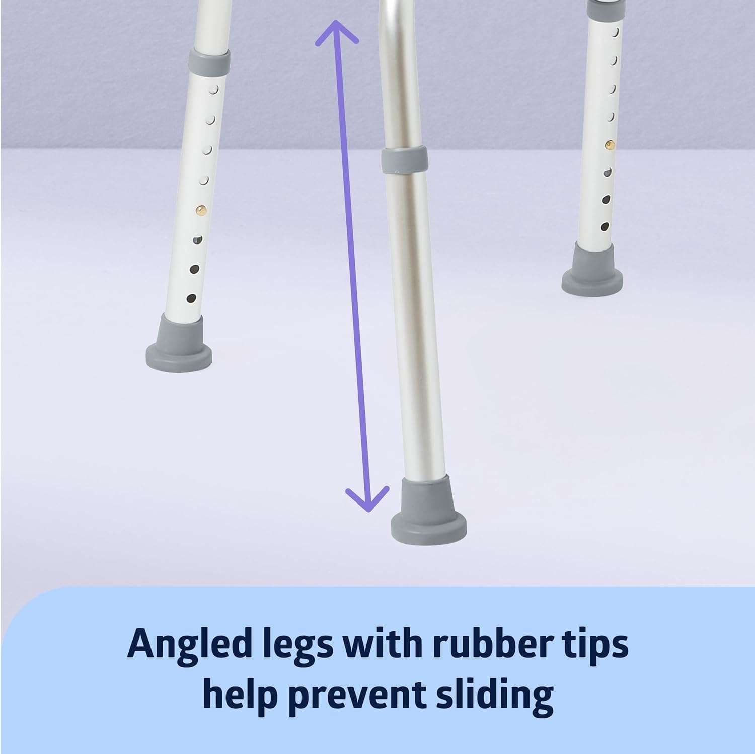Medline Bariatric Shower Chair without Back - Image 6