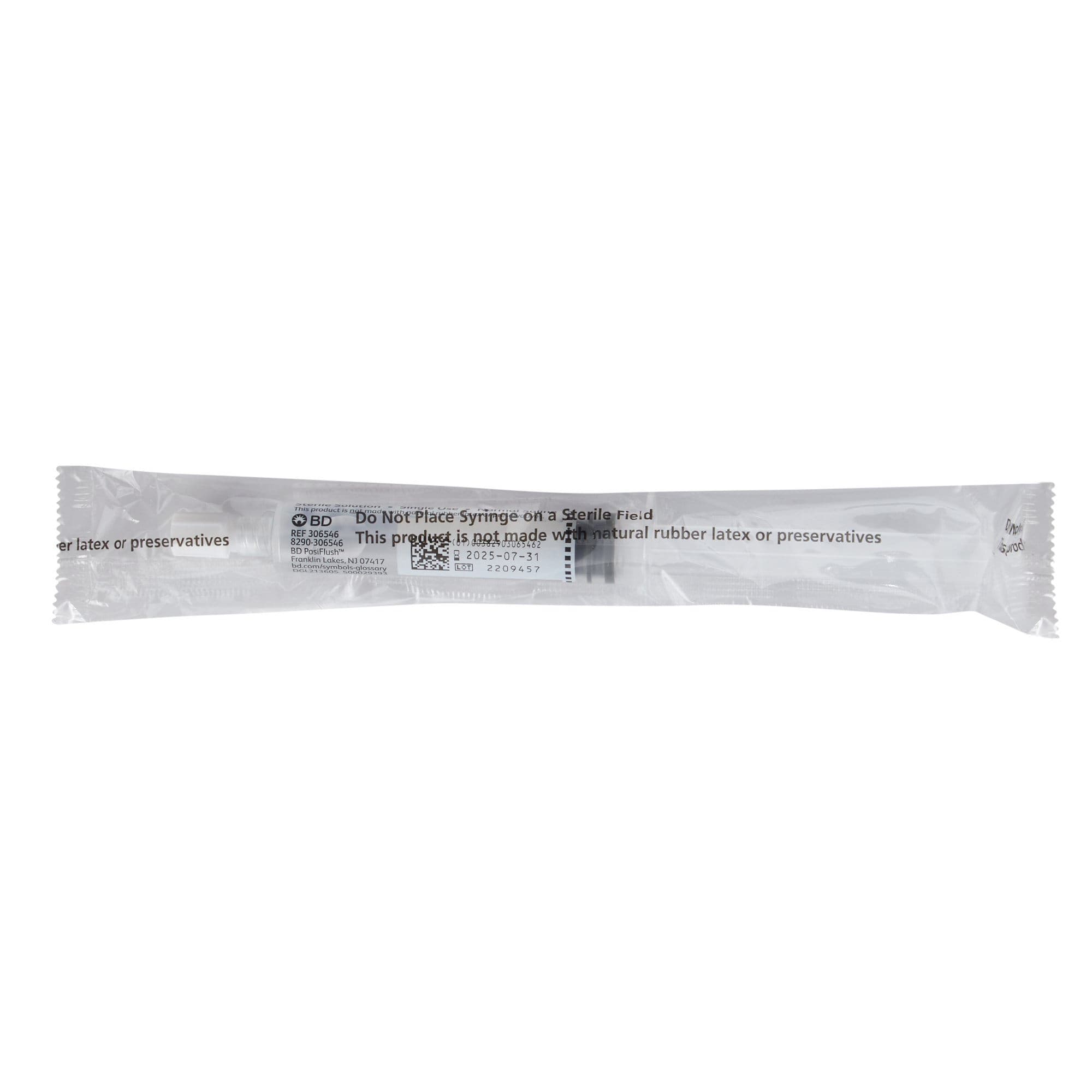 BD PosiFlush Prefilled Normal Saline Flush Syringe, 10 mL - Case of 480 - Image 3