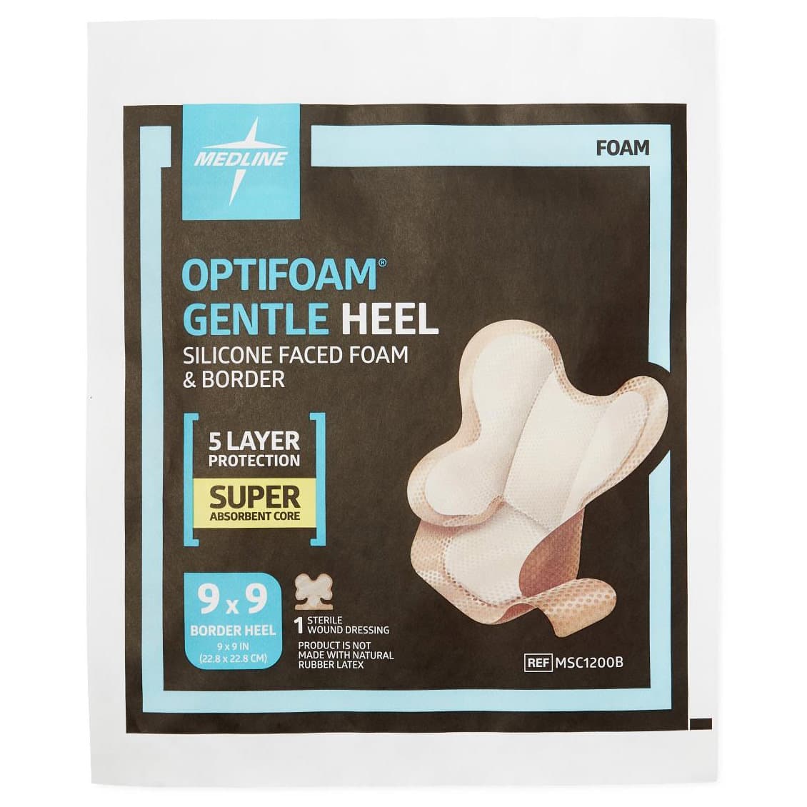Optifoam Gentle Heel Silicone-faced Foam Dressing - Image 5